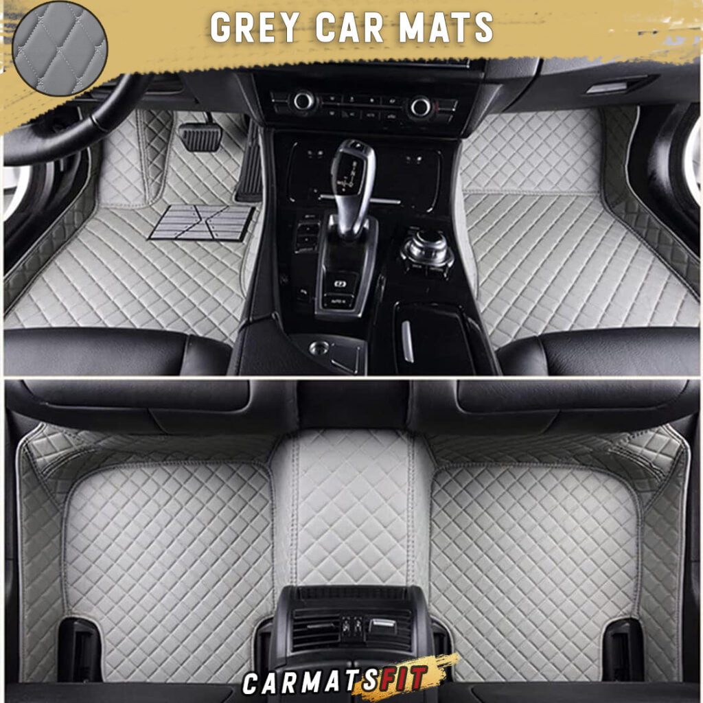 Grey Diamond Car Mats